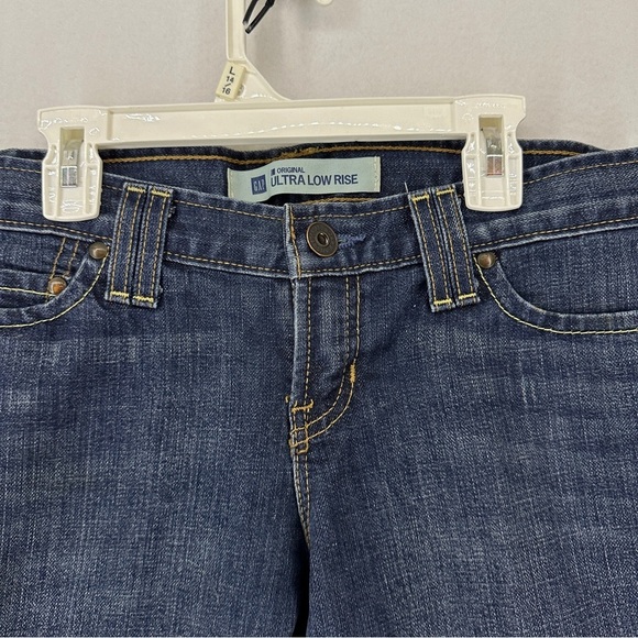 Gap Ultra Low Rise Bermuda Jean Shorts Womans Size 2 - Picture 3 of 14